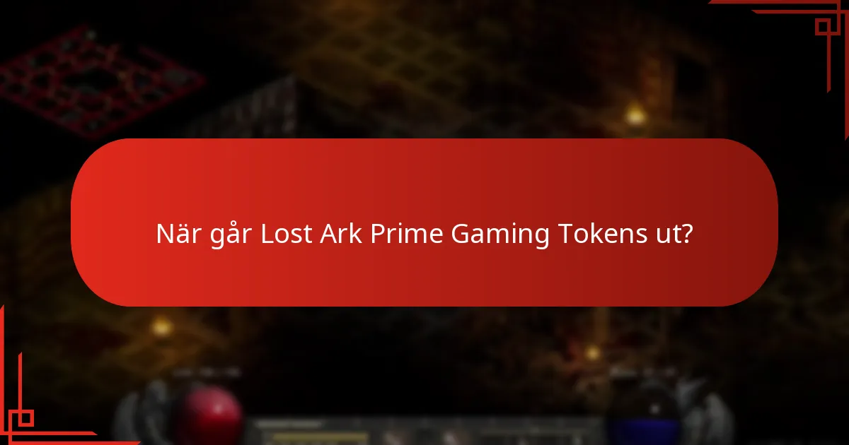 Hur samlar man in Lost Ark Prime Gaming Tokens?