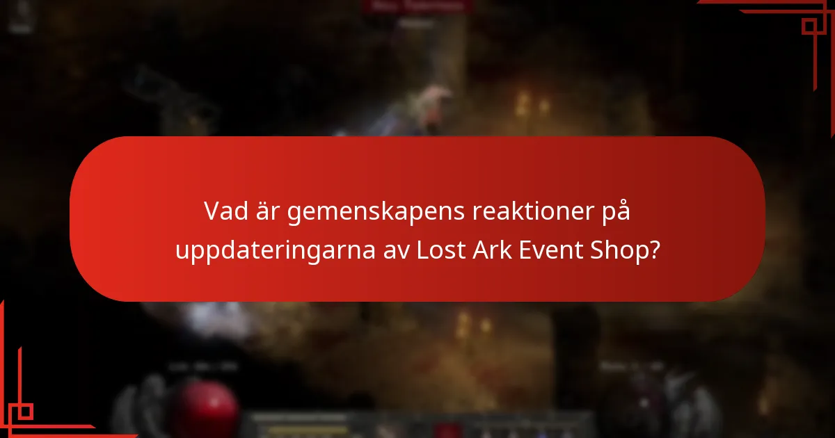 Vilka tillkännagivanden har gjorts angående Lost Ark Event Shop?