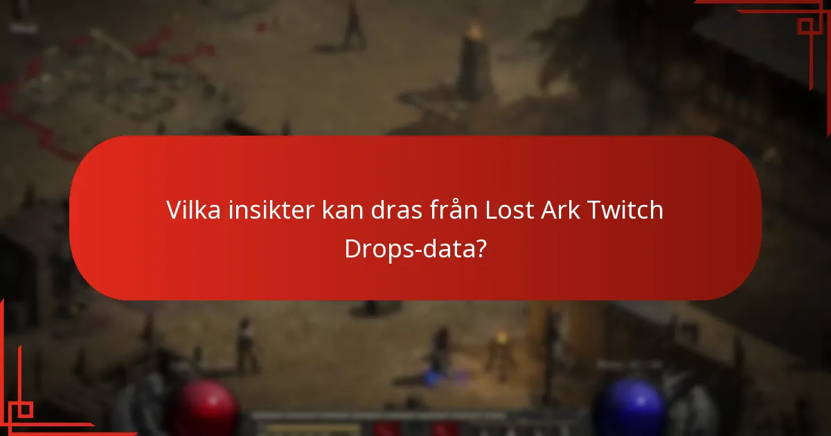 Vilka statistik finns tillgängliga för Lost Ark Twitch Drops?